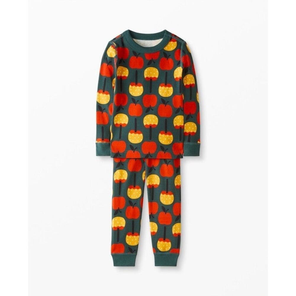 Hanna Andersson Kids Long John Pajama Set - Apples